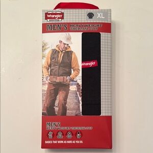 Wrangler Men's Heavyweight Thermal Top - Black XL